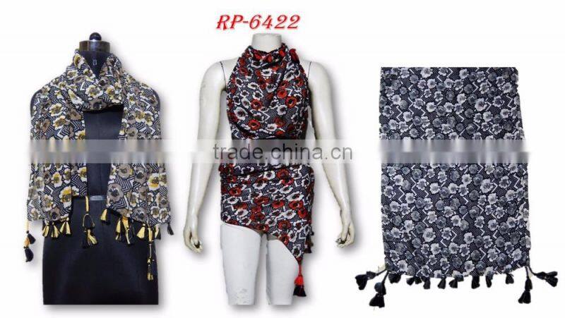 pareo scarf with hand work