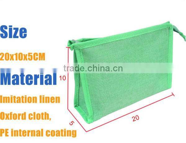 Durable canvas nylon EVA zipper storage bag cosmetic bags with zipper