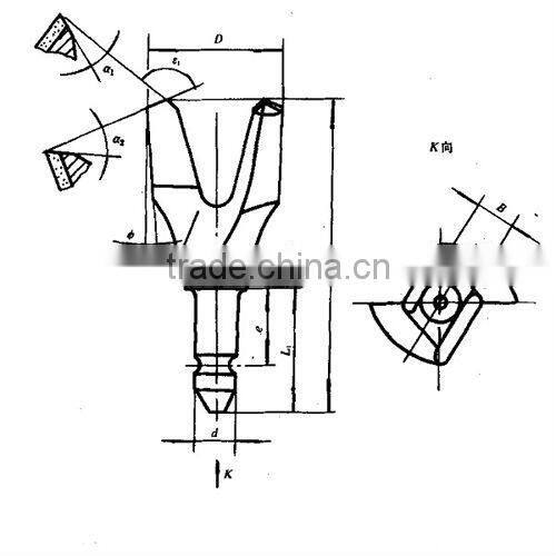 tungsten carbide dry coal drill bit