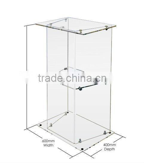 Floor Standing Clear Acrylic Lectern (LE-G006)