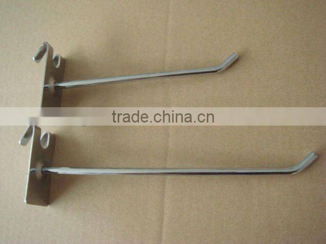 Slatwall metal display hooks