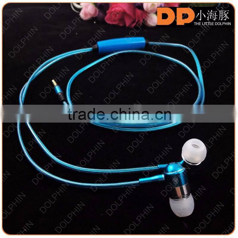 china supplier beautiful flashing light LED earphone noise cancelling glowing headphones