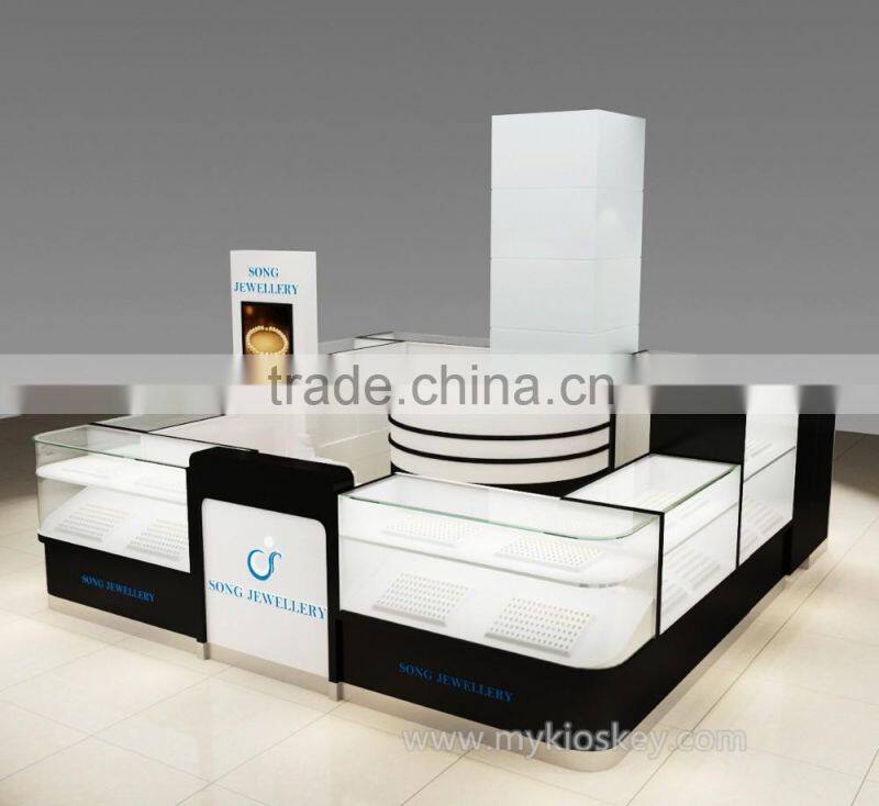 Made in China the cheap fashion jewelry kiosk and showcase