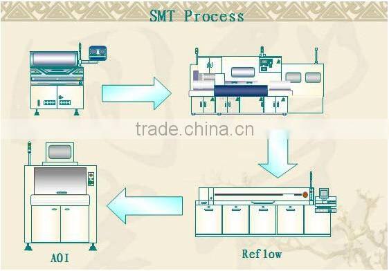 Green 94v-0 led pcb board assembly with DIP and SMT