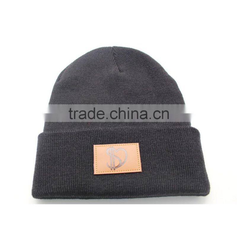 High Quality Custom beanie man hat winter knitted hat