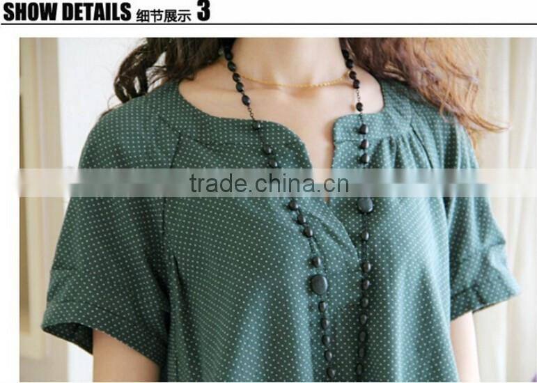 Cotton Linen V-neck Formal Casual Pregnancy Clothing Summer Plus Size