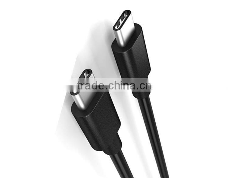 High quality black type C for Android USB type C data cable to USB 2.0 cable