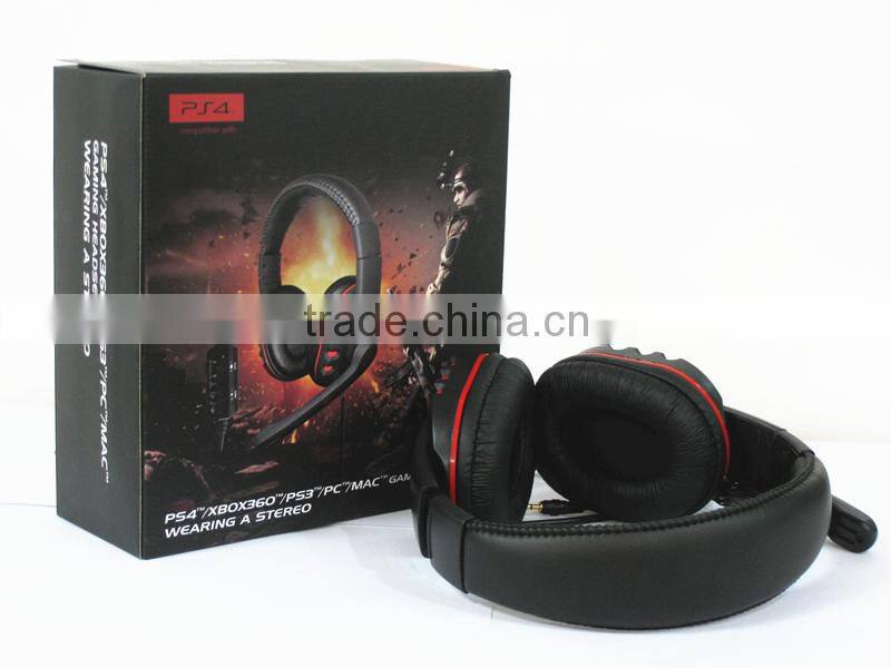 New Design Gaming Headset for PS4 With Microphone Earphone