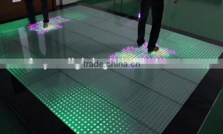 PC/Sub Control 144pcs SMD5050 3in1 RGB 12*12 Pixels Interactive 50*50cm LED Dance Floor