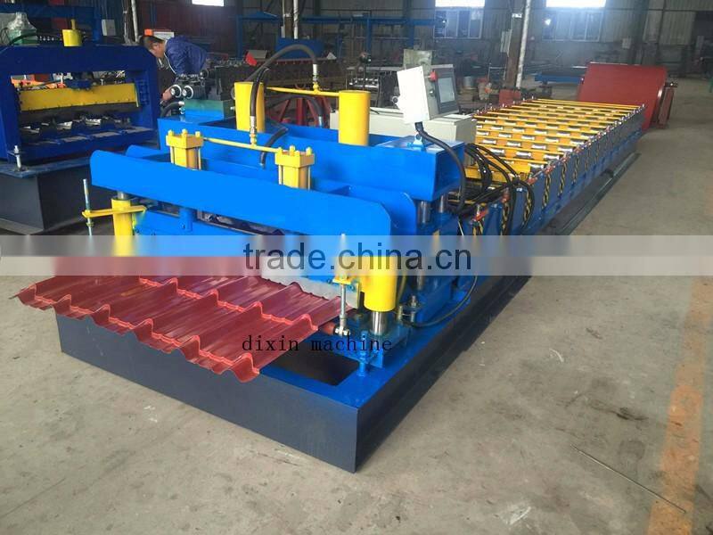 hydraulic cutting Automatic color steel roll forming machine for Philippines for roofing sheet