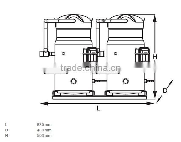 Danfoss Scroll Compressor tandem series SZ250