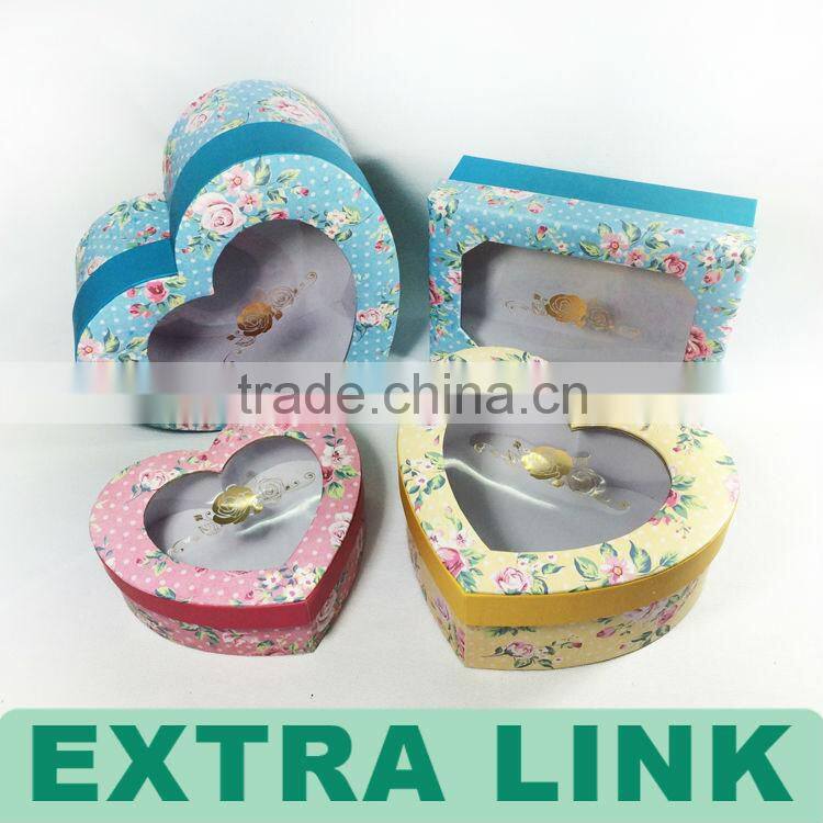 Elegant Rose Flower Gift Packaging With Window Craft Paper Soap Box