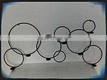 handicrafts Home decor gift cheap candleholder metal wall mounted wrought iron candle holder
