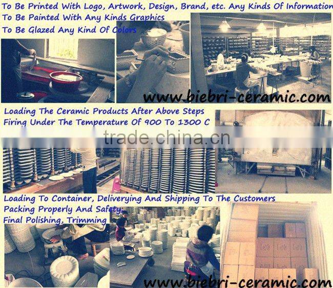 20pcs Square Shape White Dinnerware Service Sets Ceramic