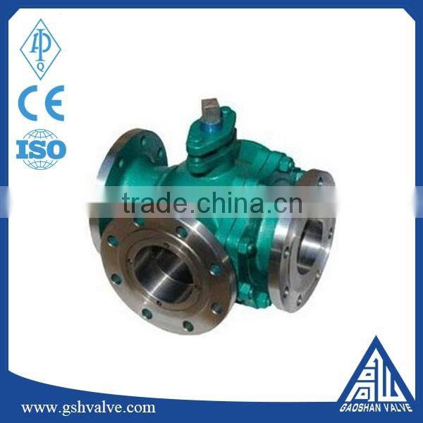 PN16 6 inch ss316 3 way L type ball valve