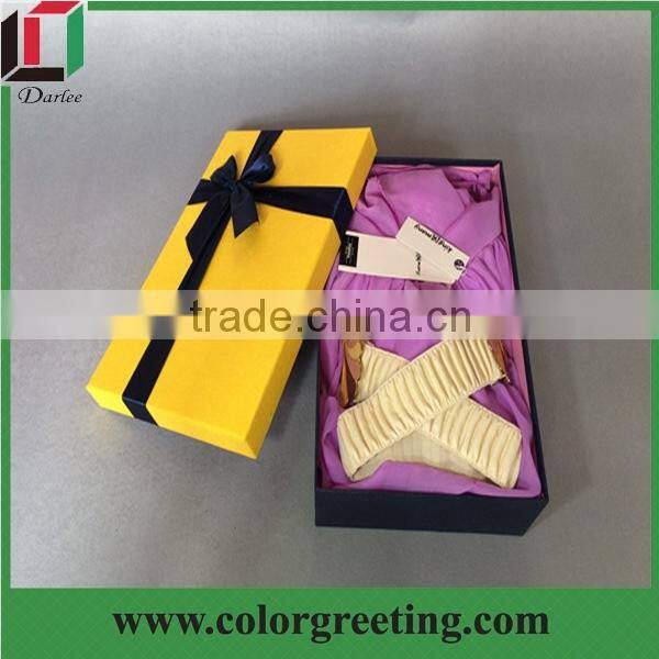 Alibaba China handmade custom empty paper garment box design underwear box