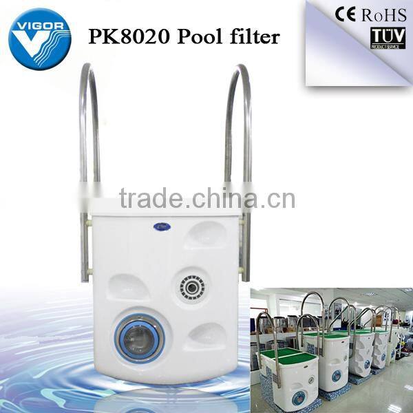 PK8020 Children pool used wall-hung integrated swimming pool water filter housing