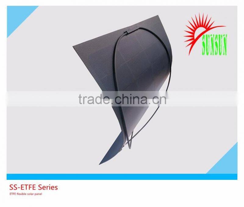 SUNSUN top quality ETFE flexible solar panel 100W with cell 22% efficiency