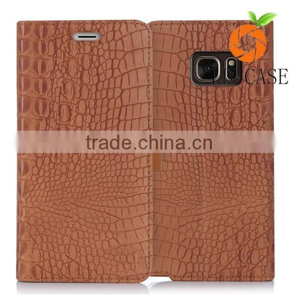 Wallet PU Leather lowest price Card Slots case for Samsung galaxy s6 edge phone case