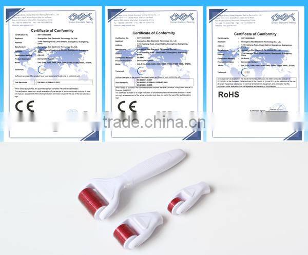 2016 newest skin care fine titanium micro needle derma roller medical