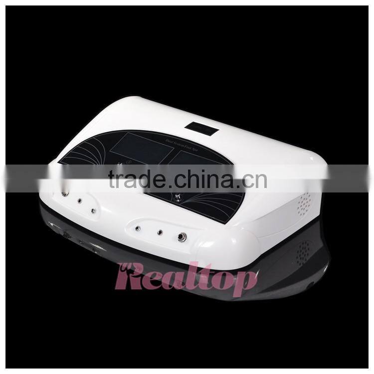 2016 New LCD Dual System Detox Foot Bath Spa Machine Ion Cleanse With far infrared waistband