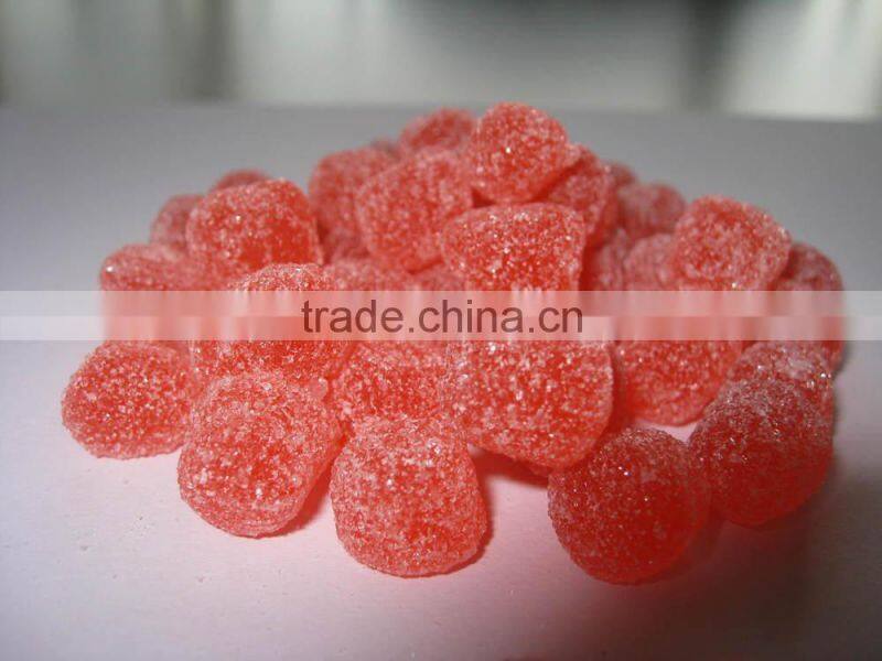 HACCP/ISO hot sell Red Ball Candy Fruit Flavor Gummy Candy