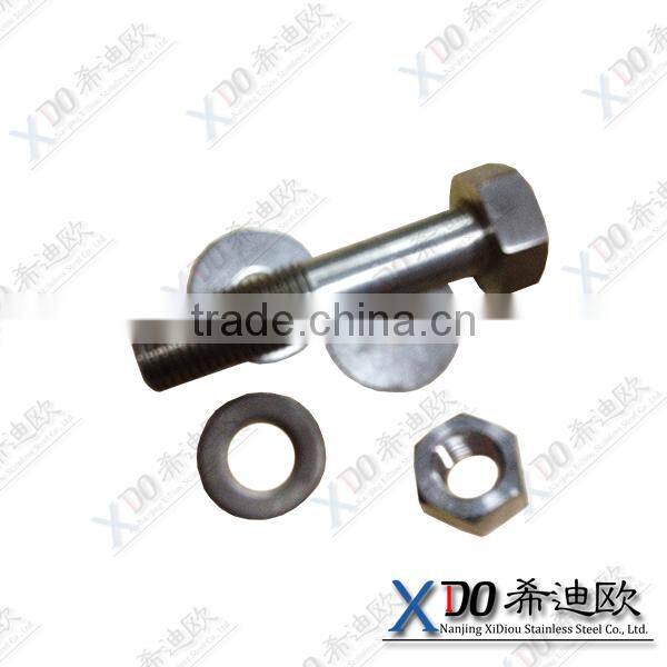 alloy X- 750 / GH 4145 alloy718 / GH4169 stainless steel fasteners hex bolt