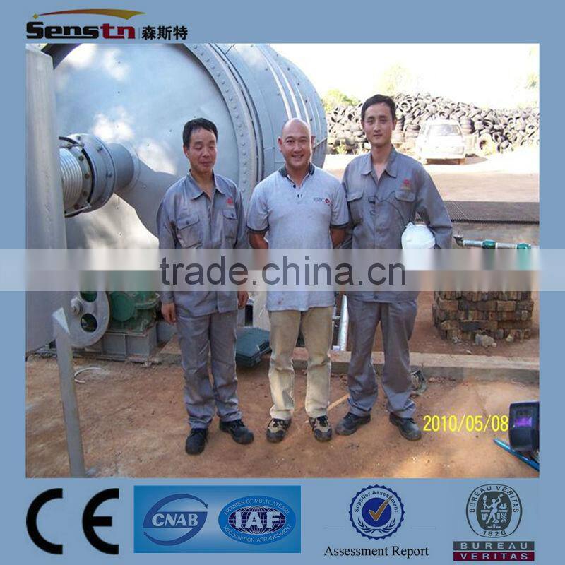 Best-selling waste-tire pyrolysis plant (atmospheric distillation) with BV SGS CE authorization