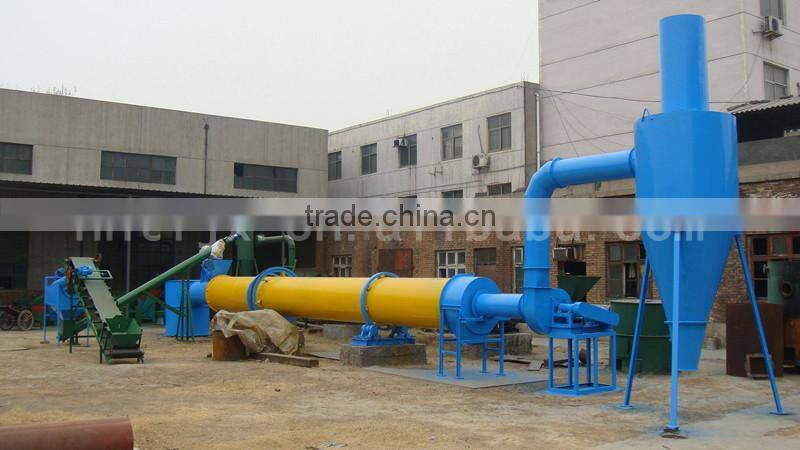 peanut shells wood sawdust drum dryer