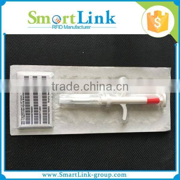 ISO Rfid Microchip,pet tracking rfid chip,1.4*8mm FDX-B rfid glass tag for animal identification