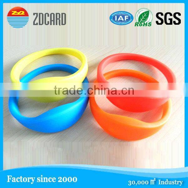 customized RFID 125khz silicon bracelet for swimming pool