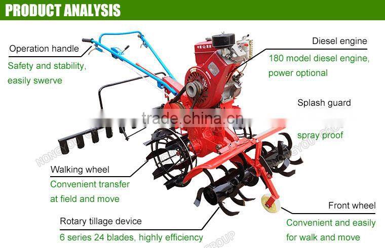 Factory Direct Sale Small Tiller Rotary Cultivators Factory Quality Hand Rotary Tiller 5.0KW Power 1WG-5