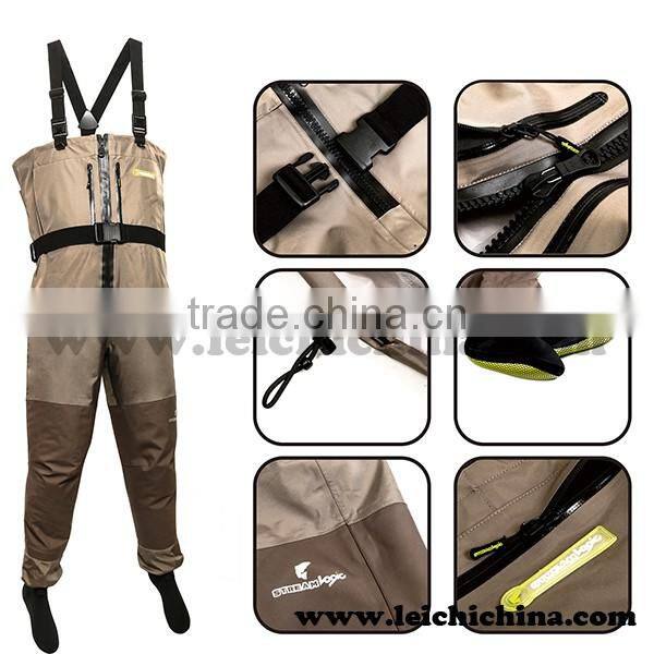 High-density neoprene fly fishing breathable fishing wader