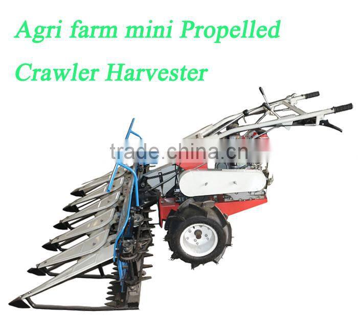 Agri farm mini Propelled Crawler Harvester