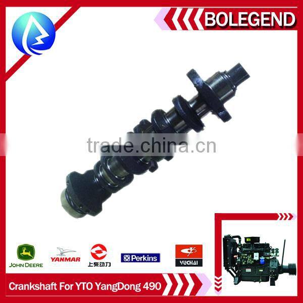 Yangdong YTO 490 diesel engine spare parts CRANKSHAFT for forlift heavy equipment parts