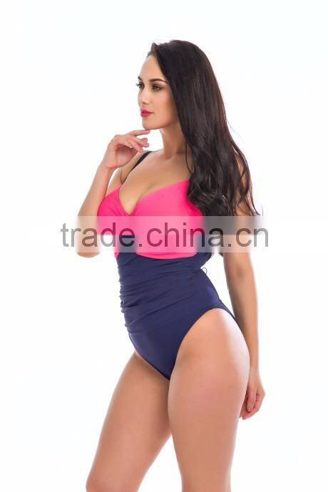 2016 hot sexy fat women one piece plus size swimwear