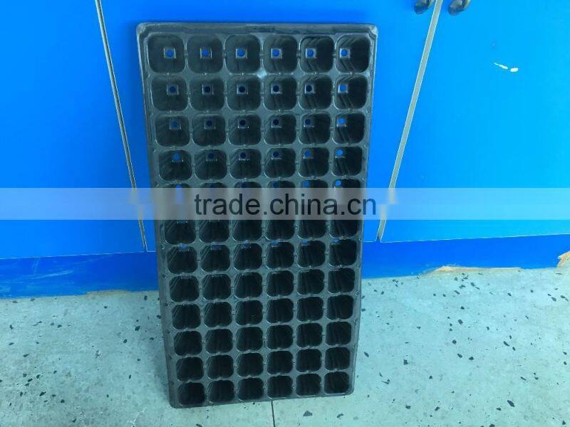 #014 black plastic seedling trays/High Quality black plastic seedling trays