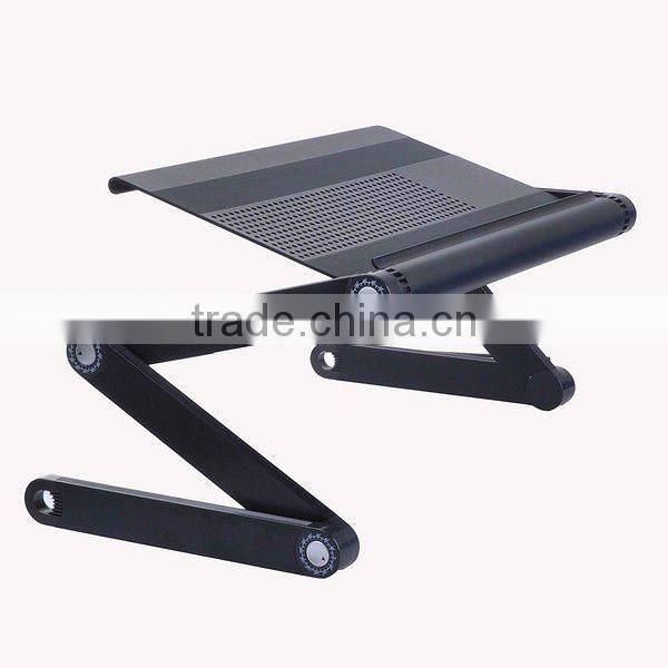 Adjustable Vented Portable Folding Aluminum Laptop Notebook PC Table Desk Tray