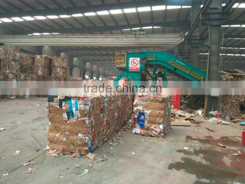 Full automatic waste carton baler machine