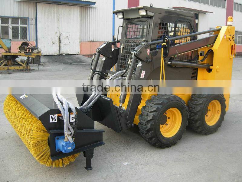 skid steer loader attachments, snow broom, backhoe loader, wheel loader, bohcat bucket, bucket, bobcat attachments