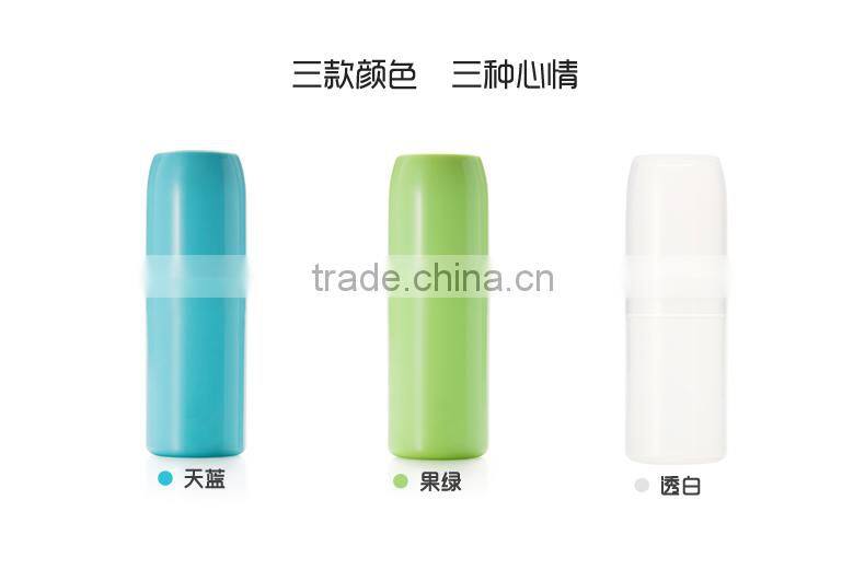 portable mini waterproof traveling washing storagebox with cover/toothbrush cup --fruit green JY029-3
