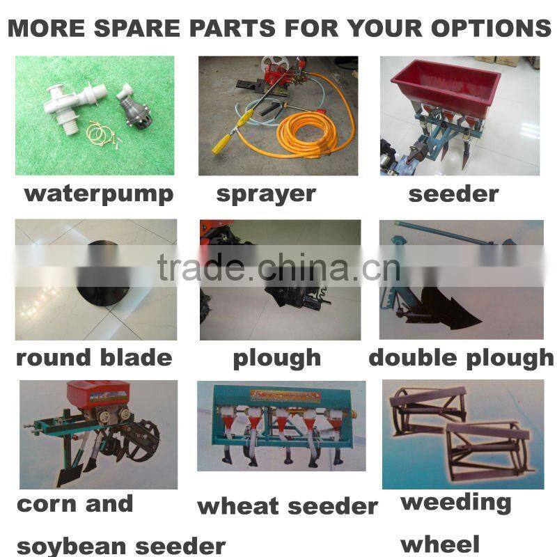 MeiQi 9hp 186F diesel engine cultivator tiller with electric start