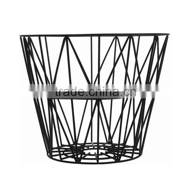 2016 new product wholesale painted finished home goods wire storage basket