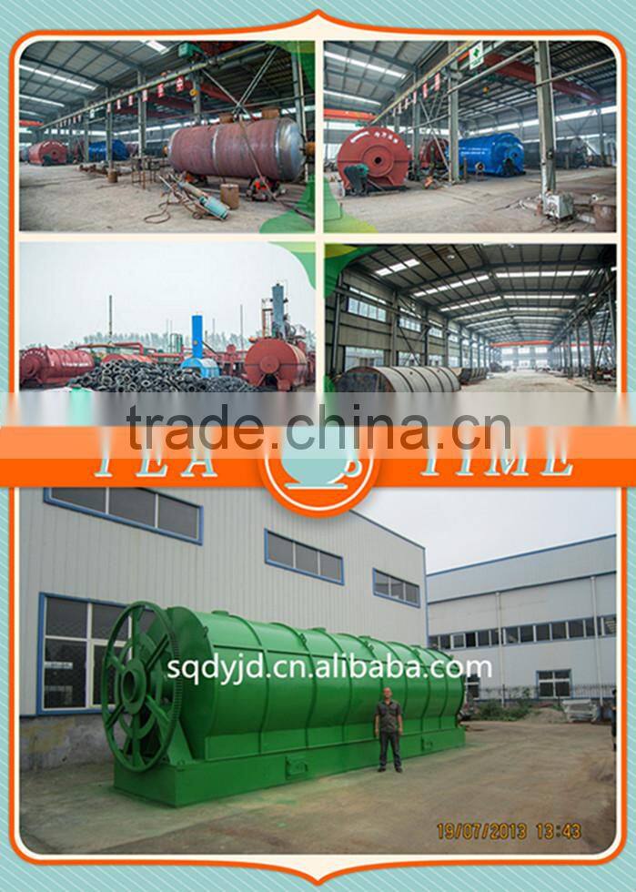DAYI Green Energy used tire /city waste plastic/PP/PE pyrolysis plant Get Heavy Oil Used For Heavey Oil Generator