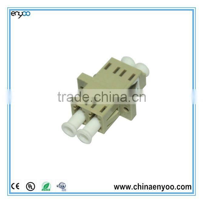 fiber coupler LC/LC simplex duplex ceramic sleeve,low profile,flange