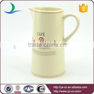 Wholesale modern decal ceramic water jug for bathroom