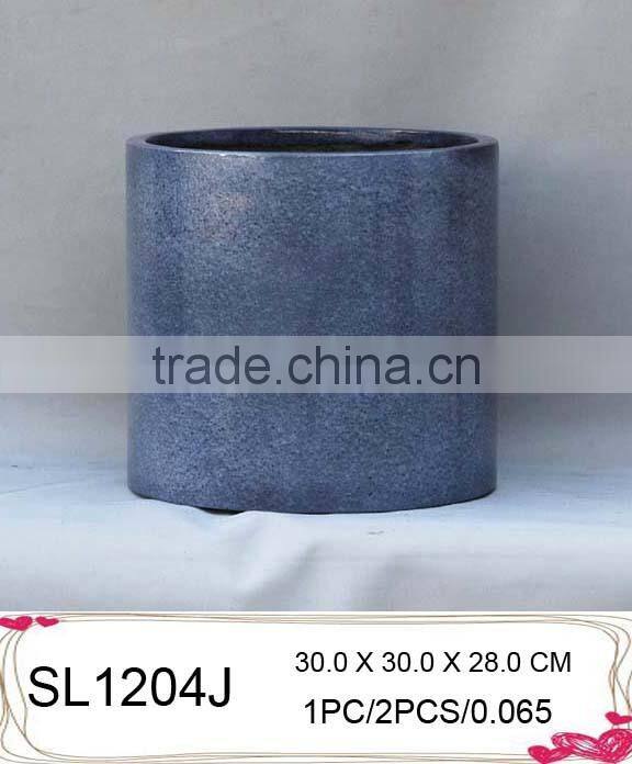 Colorful fiberglass decorative large flower vases