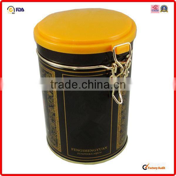 metal packing wholesale printed round factory coffee tin can