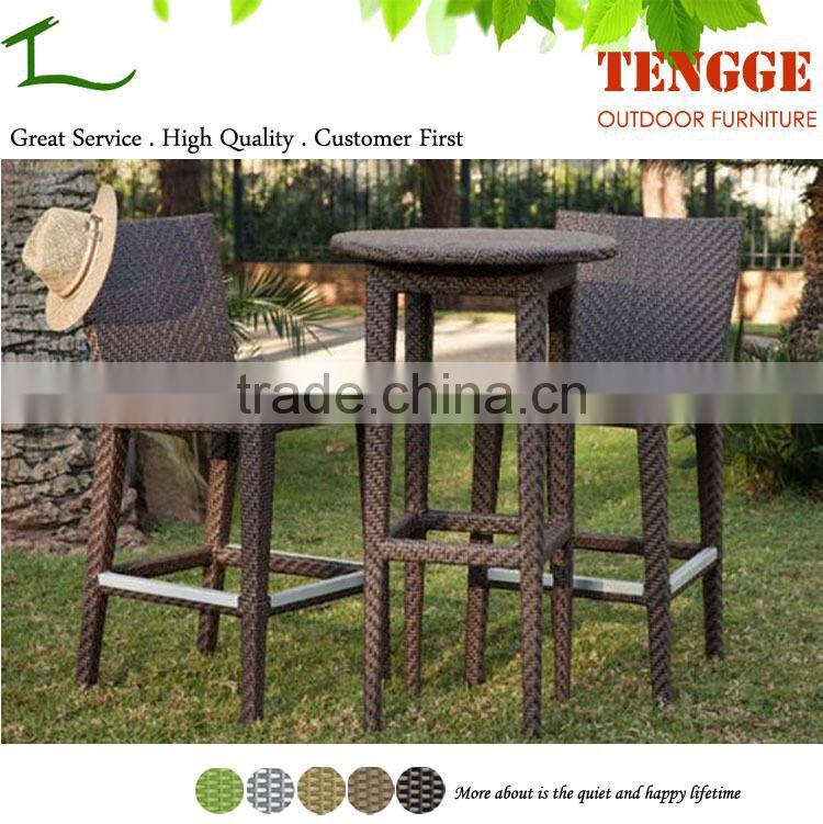 TG15-0196 Patio aluminum frame outdoor furniture table and chairs