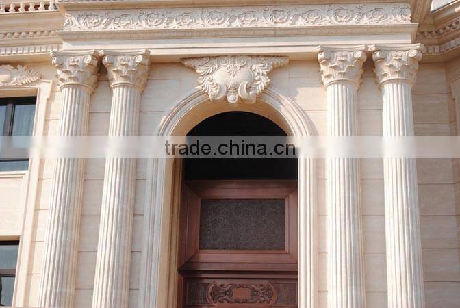 White marble building design pillar factory on sale